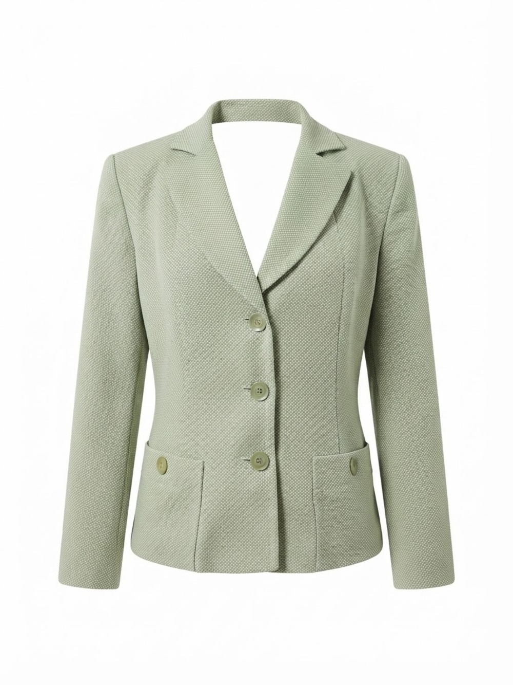 Sag Harbor Light Sage Green Textured Blazer